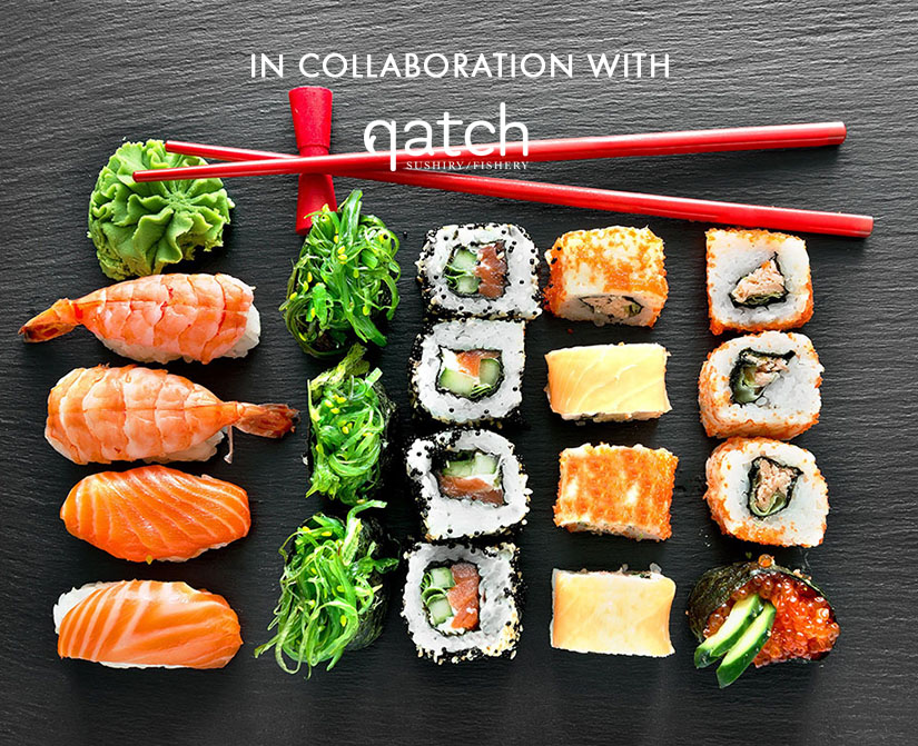Master homemade sushi in collaboration with Qatch