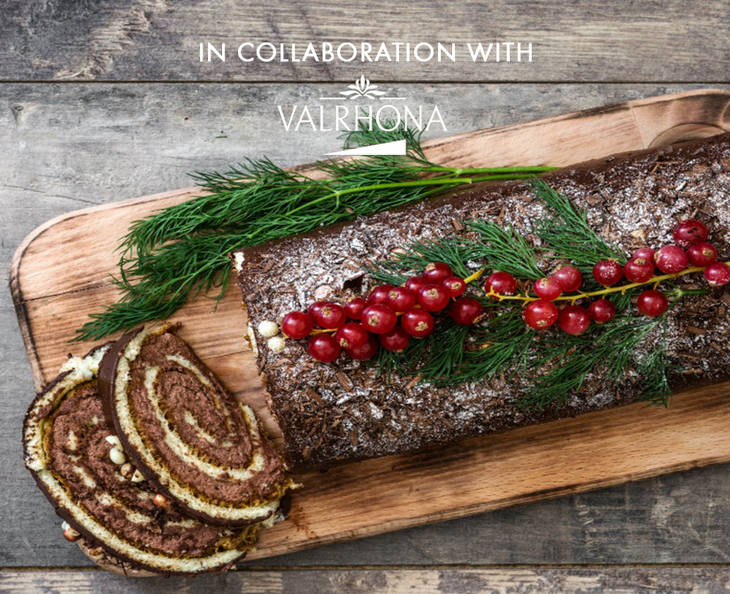 Christmas pastry package in collaboration with Valrhona