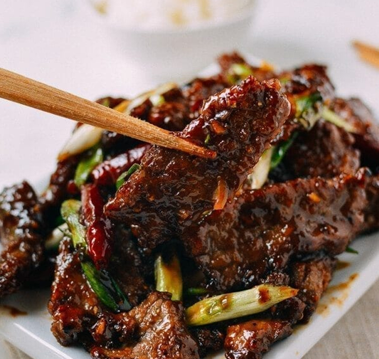 Mongolian Beef – Vegetable/Noodle Summer Rolls / Coco Pudding